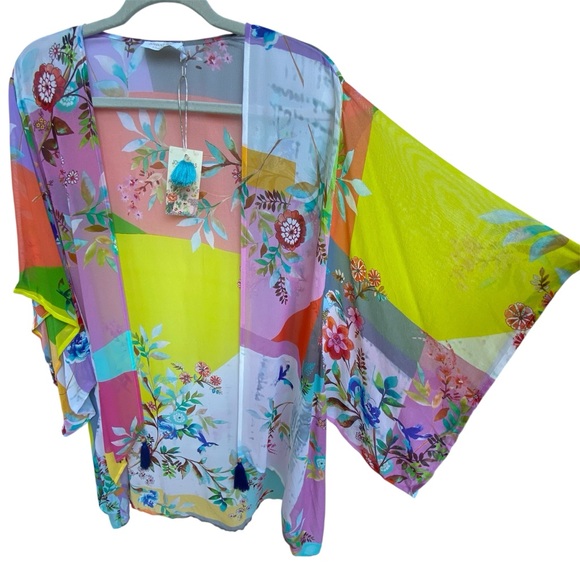Johnny Was Ember Silk Kimono Womens Small - Picture 3 of 16